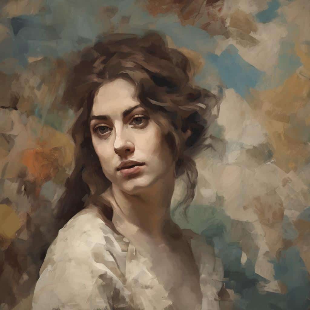 Οπίσθιο μέρος νεαρής γυναίκας, ψηφιακή ζωγραφιά που αποπνέει φαντασία και όνειρο.