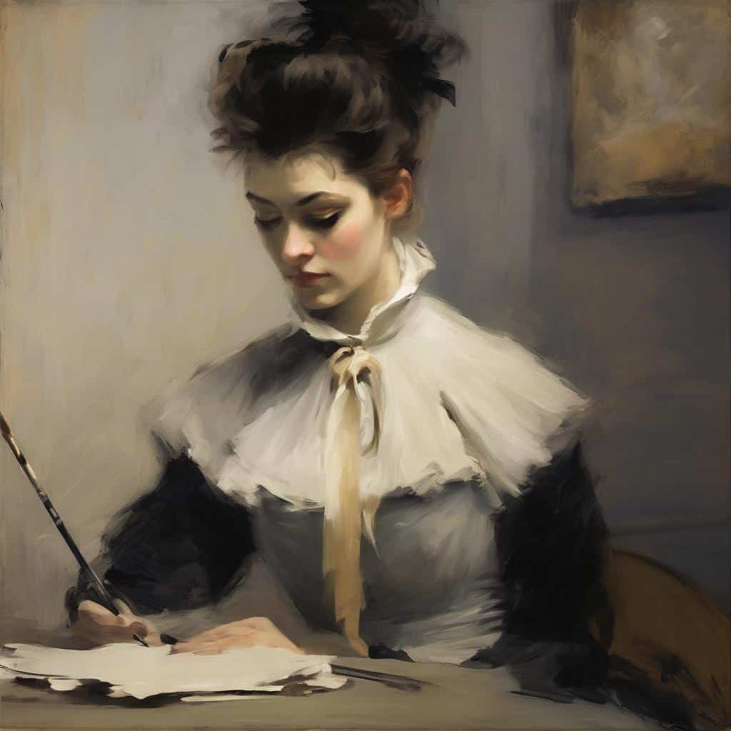 Λευκή ρομπάκι γυναίκα ζωγραφική, φαντασία, ονειροπόληση, τέχνη και δημιουργικότητα, έργο τέχνης, καλλιτεχνική εικόνα, όνειρα και φαντασία, ψηφιακή ζωγραφική, εκφραστικότητα, πρωτότυπη αναπαράσταση.